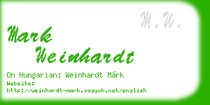 mark weinhardt business card